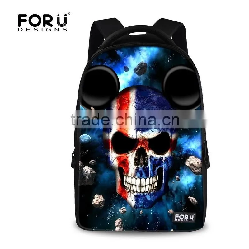 Novelty skull backpack,backpack school bag,color life backpack