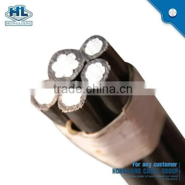 0.6/1kV 11kv 33kv Aluminum Conductor Overhead ABC Cable 95mm