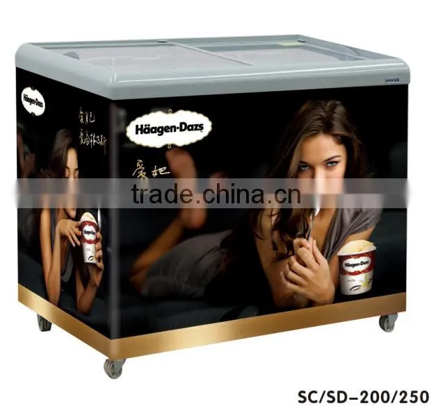 all kinds commericial freezer ice cream display chest freezer showcase