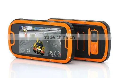 Hot sale S09 rugged mobile phone Quad core/GPS/WIFI 3G (IP68) PTT android smart outdoor mobile phone