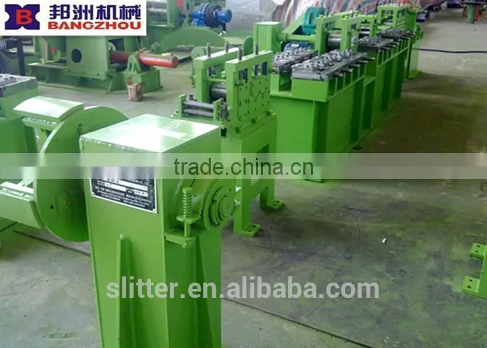 Flat steel deburring, straightening, cutting machine