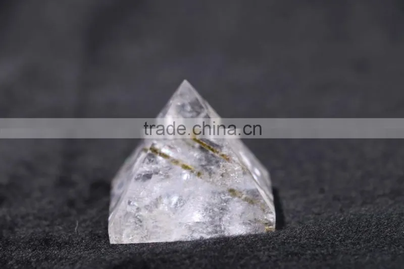 hot sale 100% natural transparent pure pyramid quartz crystal clear pyramid