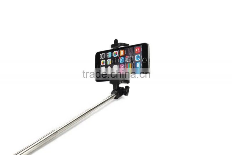 Colorful portable extendable mini selfie stick with bluetooth
