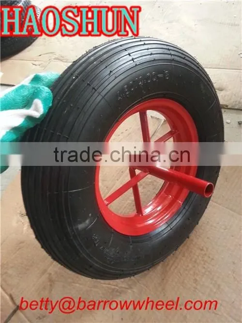 Lowest price wheelbarrow wheel 4.00-8 with spoke