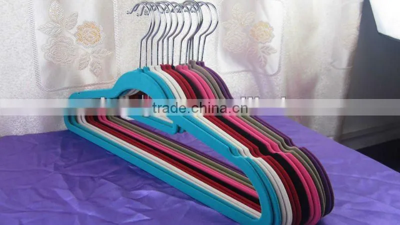 anti-slipping flocking hanger