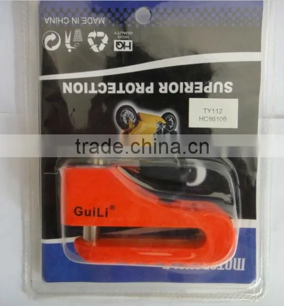 Small steel disc lock, motorcycle lock,motorbike lock HC86106