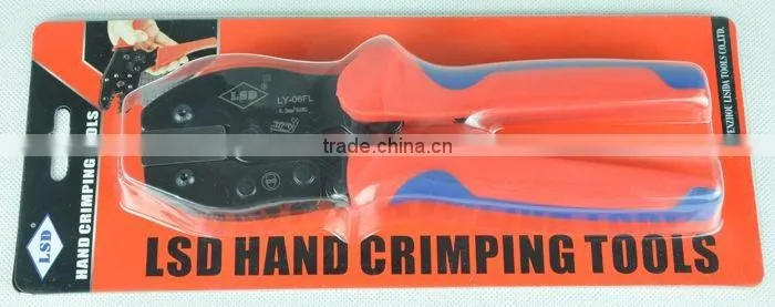 Experience production for 10years good qutails pliers for non-insulated cable links LY-0510TD hand crimping tools