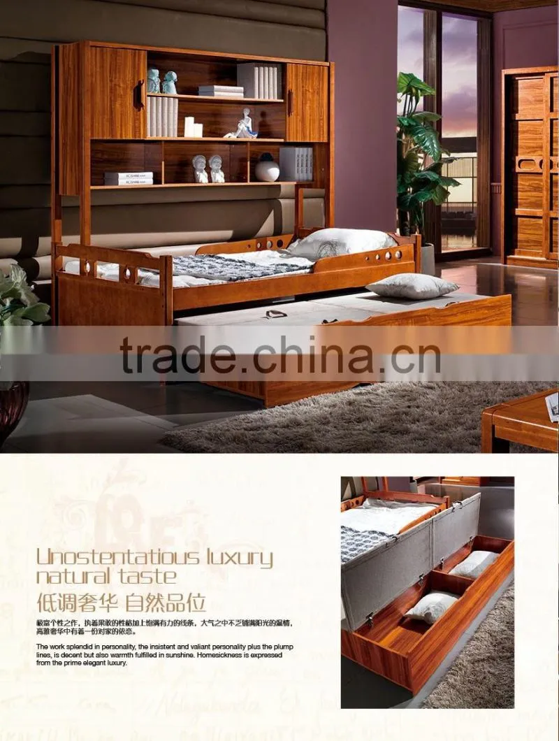 modern bedroom furniture sets with multifunctional wooden bunk bed