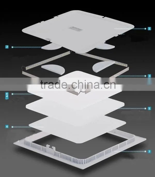 Hot sale Round Square ultra thin 3w 4w 6w 9w 12w 15w 18w 24w led panel light, 60x60 cm 36w 48w led panel light CE RoHS