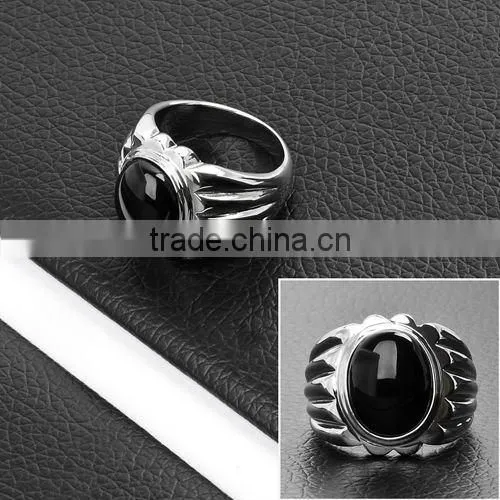 2012Newest Design Stainless Steel Bright White Stone Costume Ring Jewelry(DR10170)