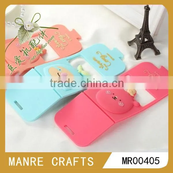 cute kitty carton 3d soft pvc multiple mobile phone holder