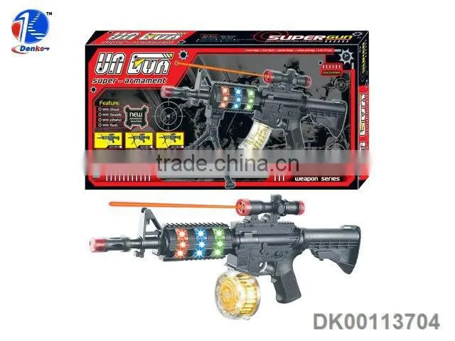 Light and Sound Vibrate B/O Gun Toys