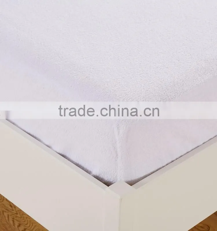 Wholesale Wool Polar Fleece Waterproof PVC Film Hospital Bed Mattress Cover
