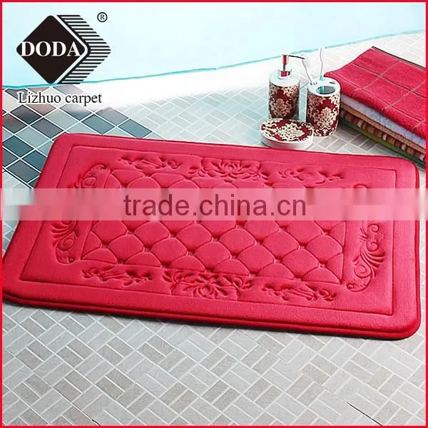 2016 new design polyester anti slip bathmat livingroom carpet prayer rugs