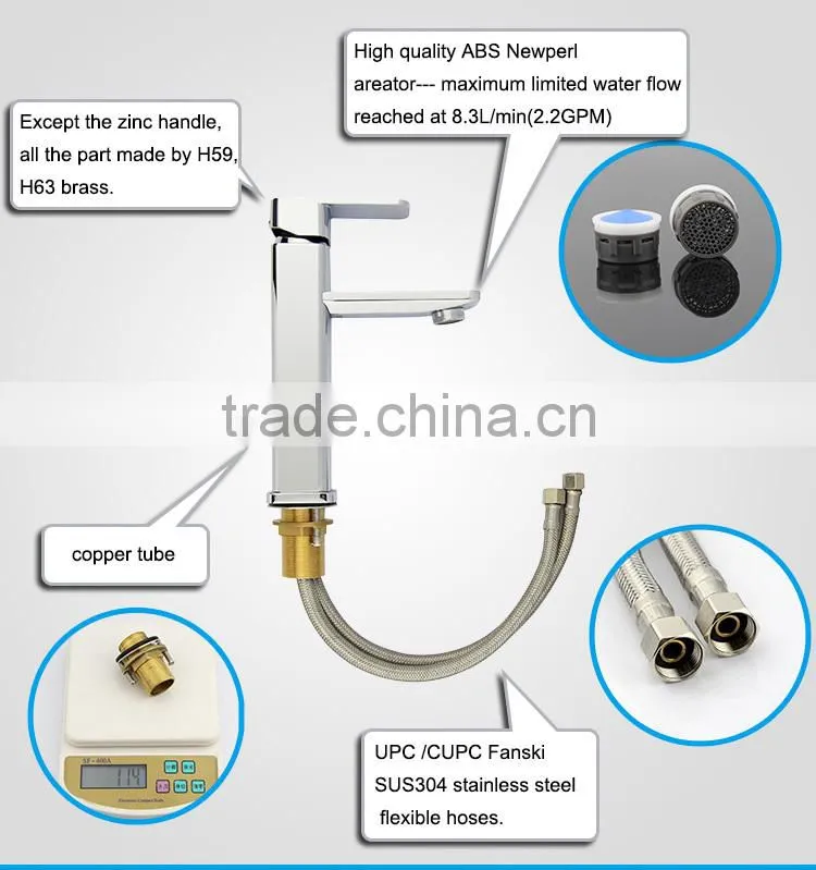 2 Hole Line Type of Water Basin Mixer Taps