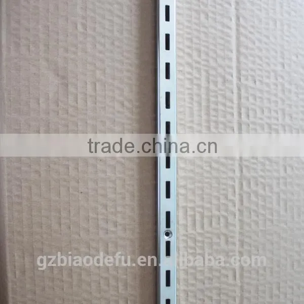 Chrome Metal Single Slotted Column Channel,Upright for Brackets