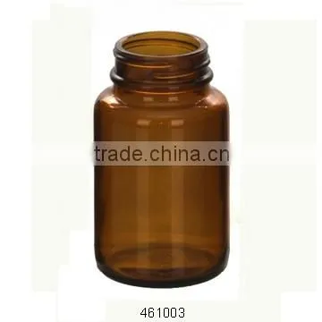 different sizes of amber tablet bottle