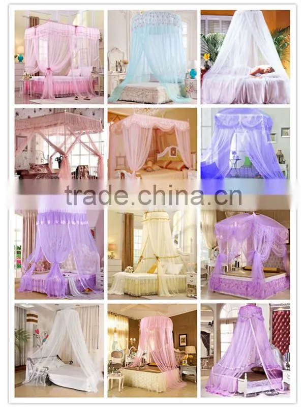 Luxury princess with lace Bed Canopy Mosquito Net Decorative Mosquito Netting