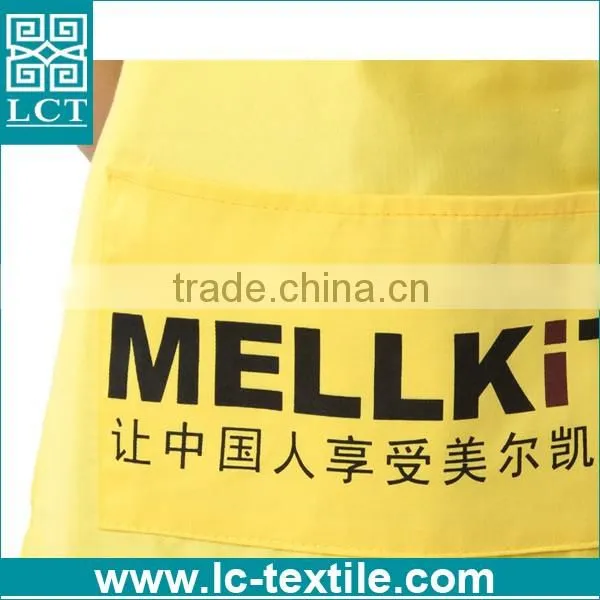 65%polyetser/35%cotton cheap advertising kitchen bib wholesale apron
