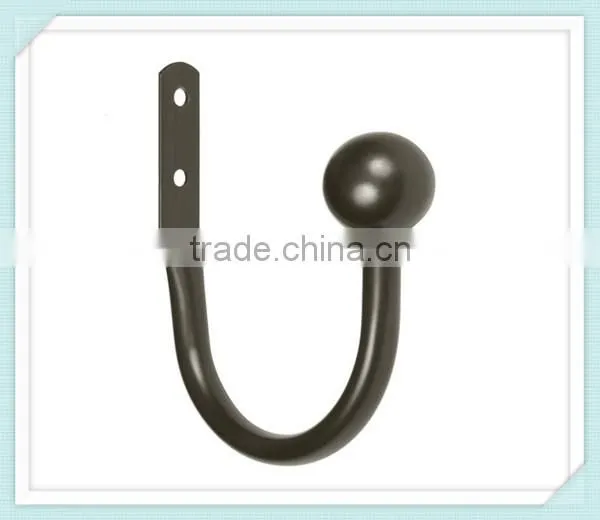 Holdback Ball End Oil Rubbed Window Curtain Rod Bronze