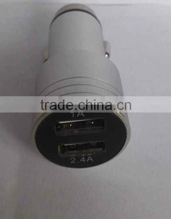 2 port usb car charger for mobile phone