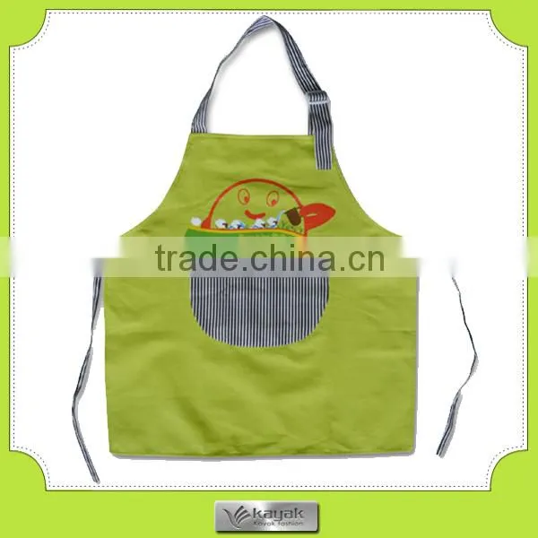 custom cute cotton printed pockets kids apron