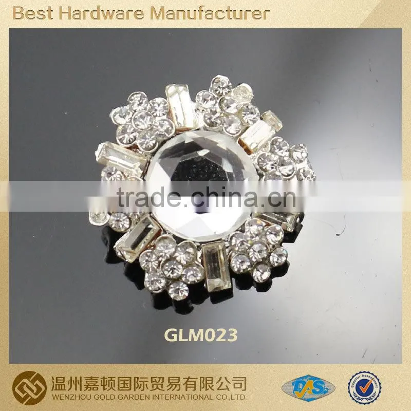 flower crystal rhinestone buttons for garments