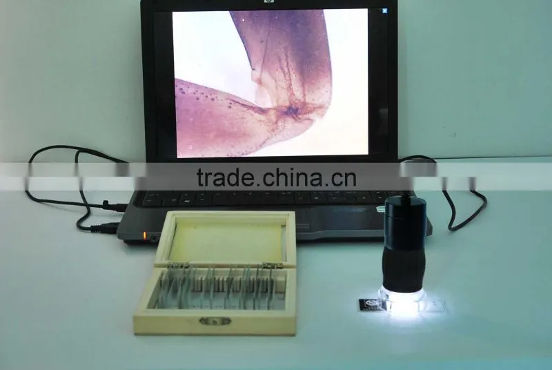 Patent MDA2000R handheld USB digital microscope with reticle measurement function for education and research