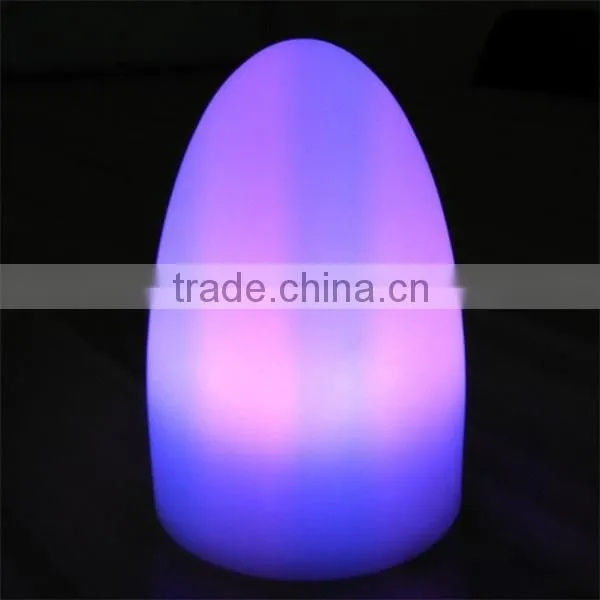 16 color change plastic apiciform Led table lamps with remote