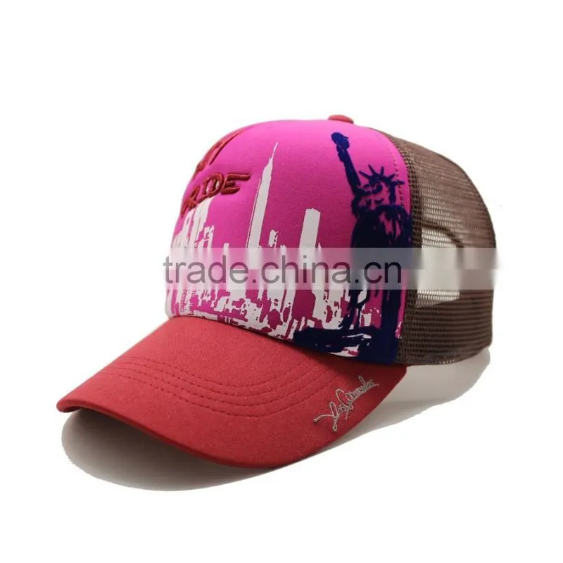 Custom sublimation blank trucker cap