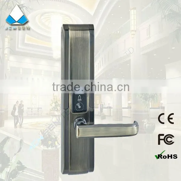 slide cover bronze fingerprint door security lock
