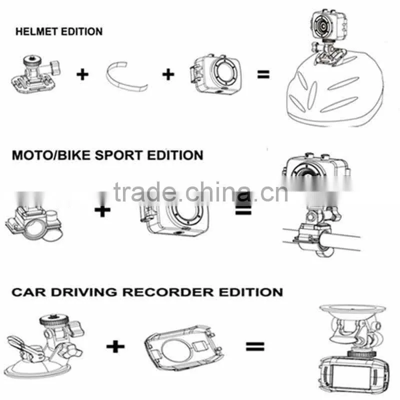 Outdoor waterproof full hd 1080p mini sport camera dvr