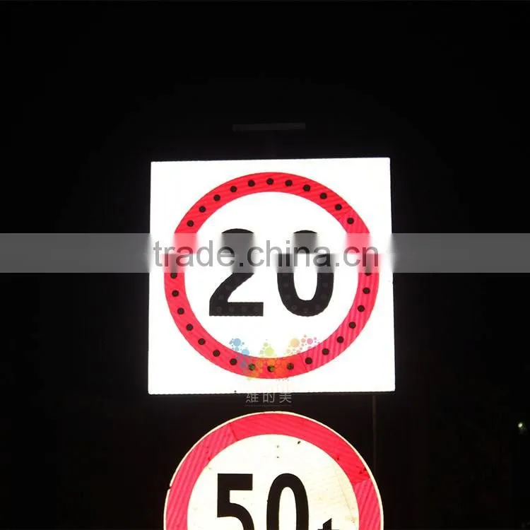 Hot selling solar powered traffic sign international limit speed sign road sign boards