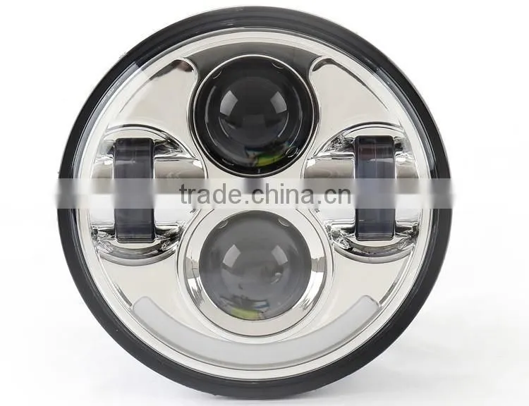 Top quality aftermarket motorcycle led headlight/5 3/4 led motorcycle headlight High beam 40W Low beam 30W