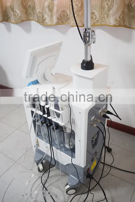 NL-SPA600 BEST! Stand design 7in1 multifunctional microdermabrasion machine microcurrent skin care machine (CE)