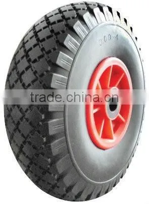 254mm PU filled tire wheel Trolley wheel