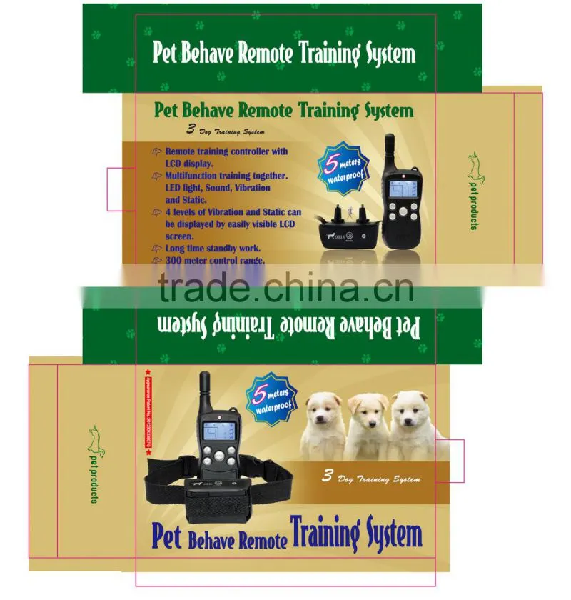 Visson wholesale pet training products VS-033 electric remote dog training collar with waterproof