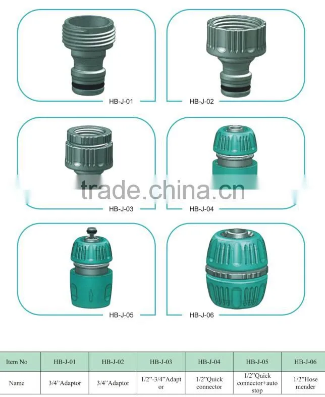 china plastic garden hose connector,garden hose tap connector,female hose connector