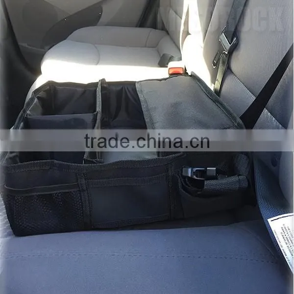 Folding Car Seat Organizer with Adjustable Compartments Backseat Storage Organizer Front Seat Car Organizer