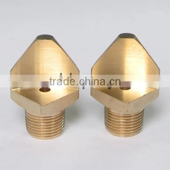 V shaped high impact narrow angle flat fan spray nozzle