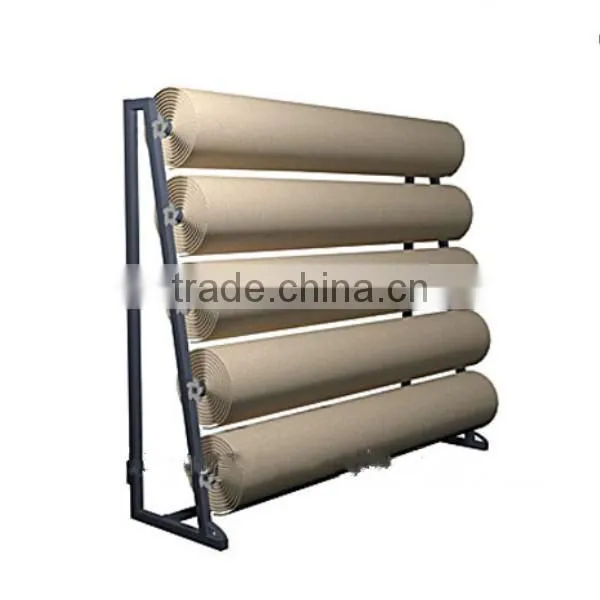 Removable supermaket metal rug rack