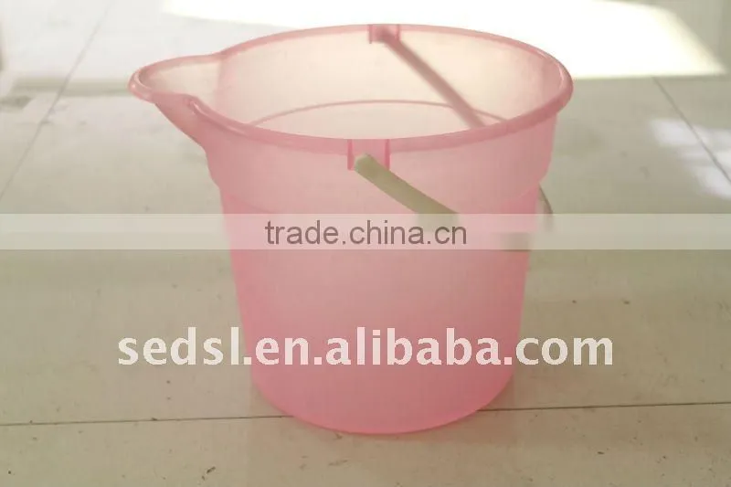 colorful plastic bucket & furniture garden nursery