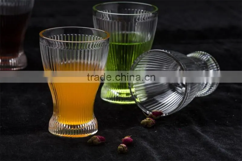2017new arrival clear glass ware cheap glass juice cup