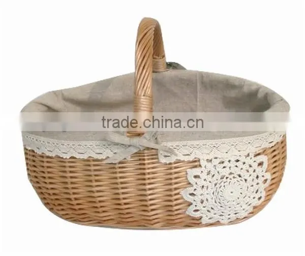 2014 Bulk durable wicker potato storage basket for home storage
