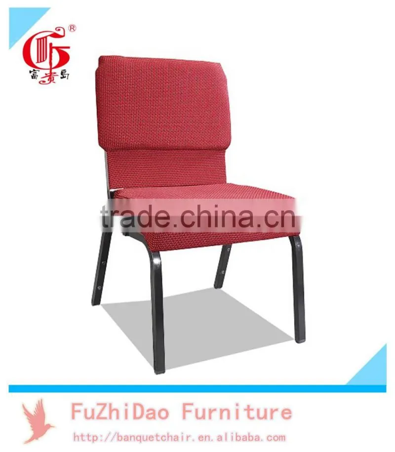 Hot sell item Stacking Metal Church Chair Used with bookrack FD-261
