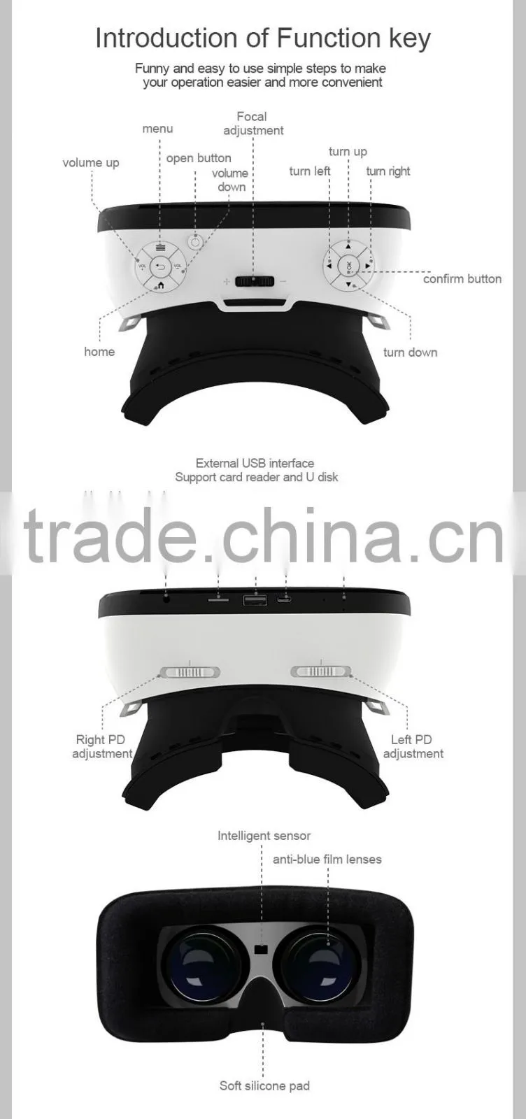 Brand New all in one vr headset vr case A2 from Lcose
