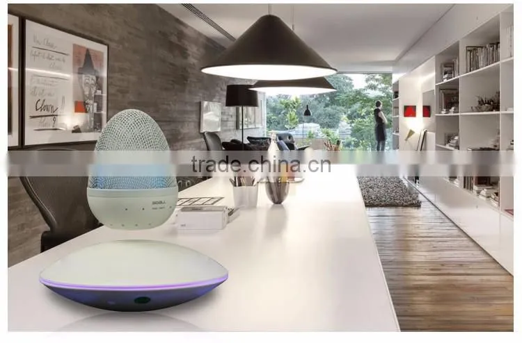 Magnetic Floating Levitation Bluetooth Loudspeaker Box, Wireless Egg Shape Glowing Voice Box