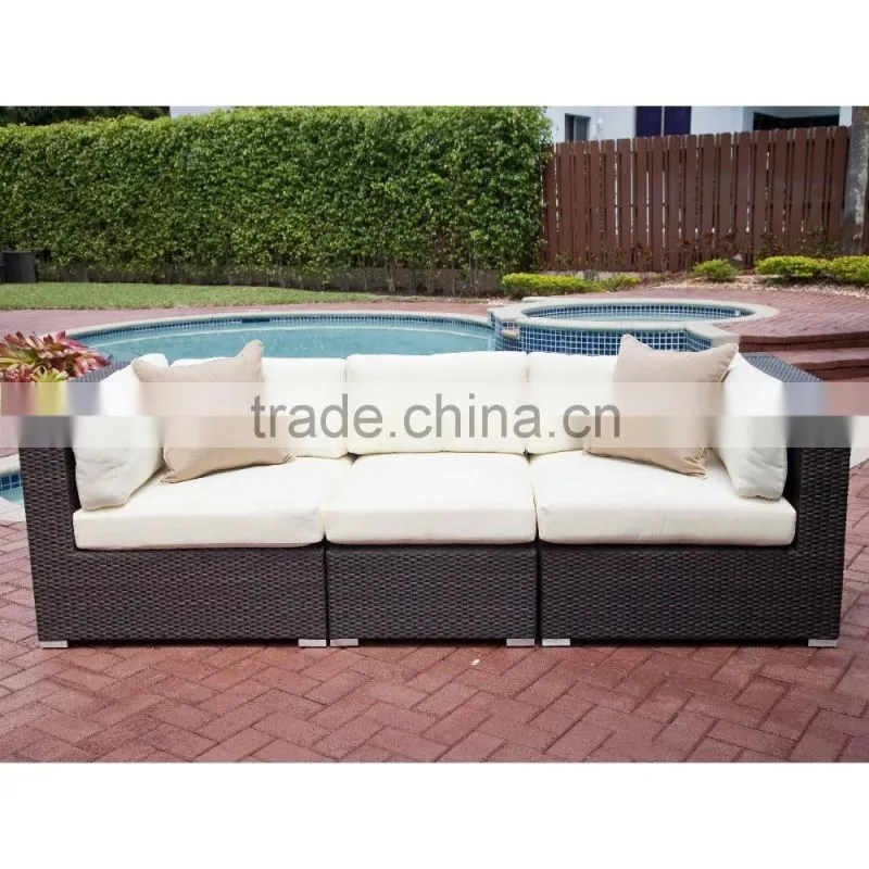 2016 SIGMA Outdoor Patio Furniture Rattan Sofa 3 Seater Sofa Bed