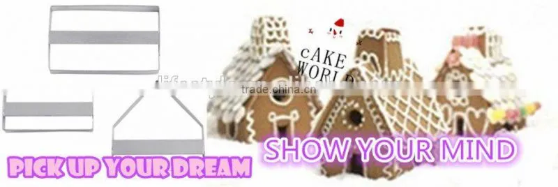 2pcs Set 430 Stainless Steel Cookie Cutter, White Kitchenware