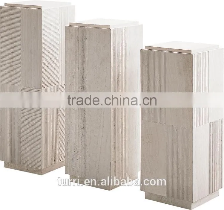 hot sale modern white travertine marble stone garden pergola